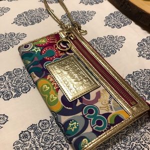 Coach Poppy Wristlet